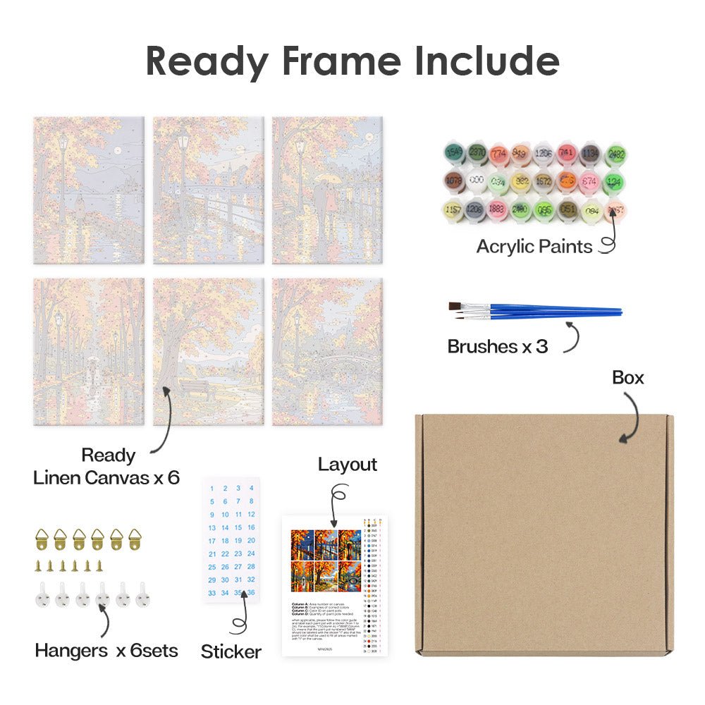 What's included with the framed canvas version