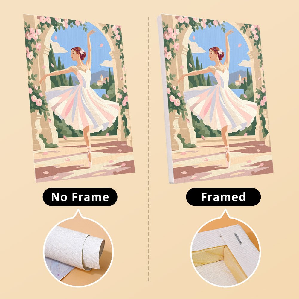 No frame vs. framed canvas