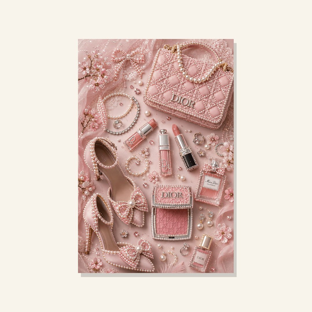 Blushing Pearl Glamour - Pearl Painting - Judy Paint