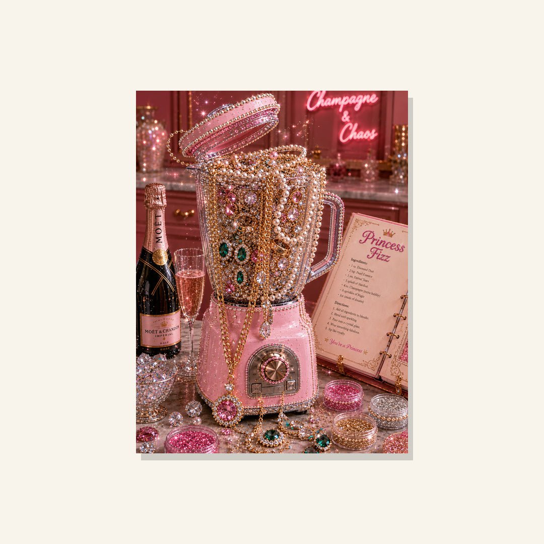 Champagne & Chaos - Pearl Painting - Judy Paint