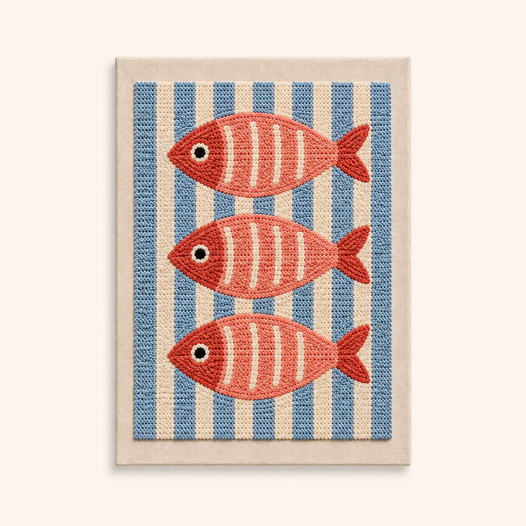 Coral Tide Trio - Vertical Edition - Judy Paint