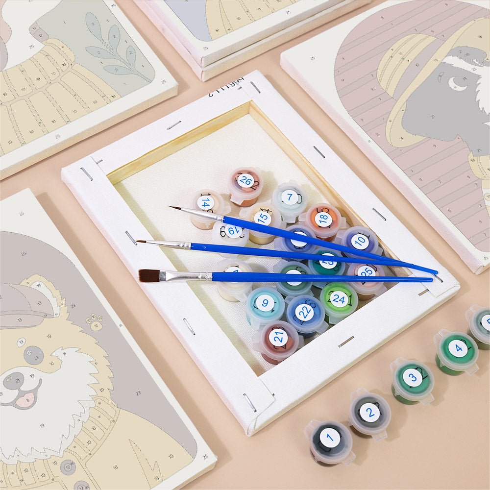 Dapper Dogs mini painting set