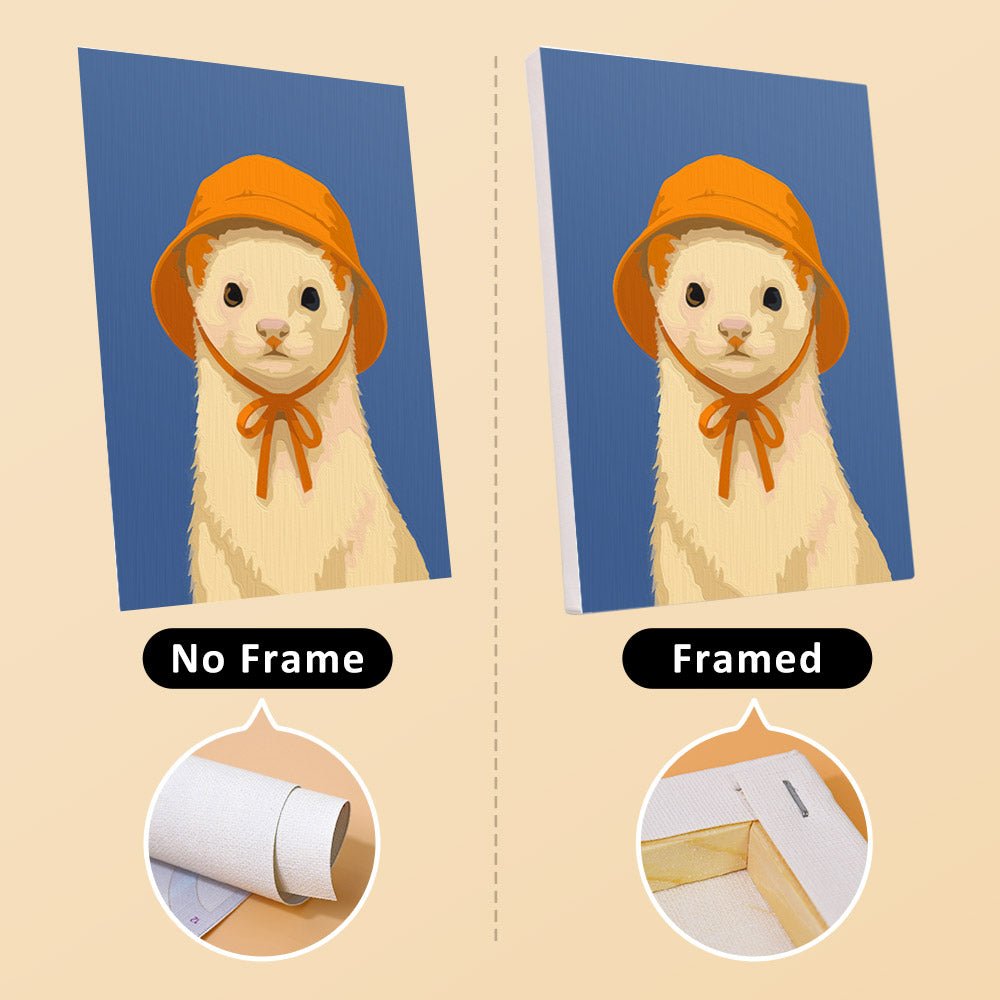 No frame vs. framed canvas