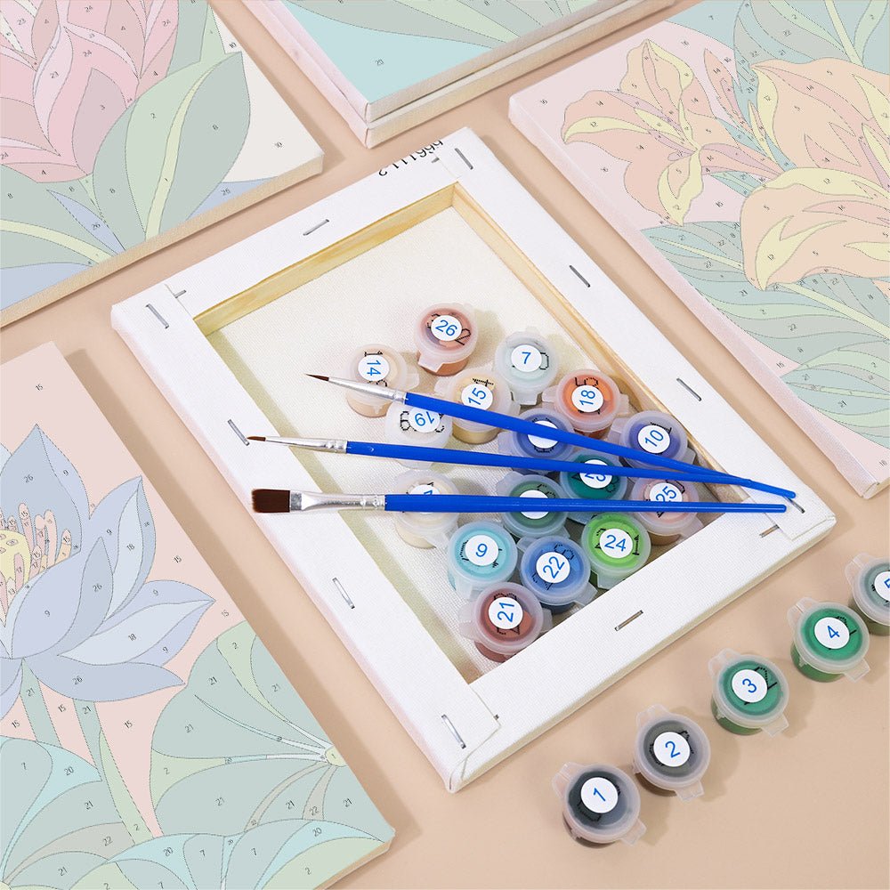 Exotic Blooms mini painting set
