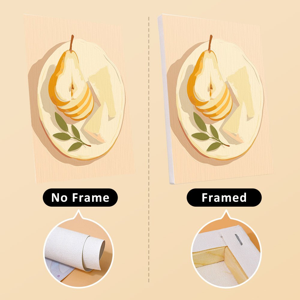 No frame vs. framed canvas