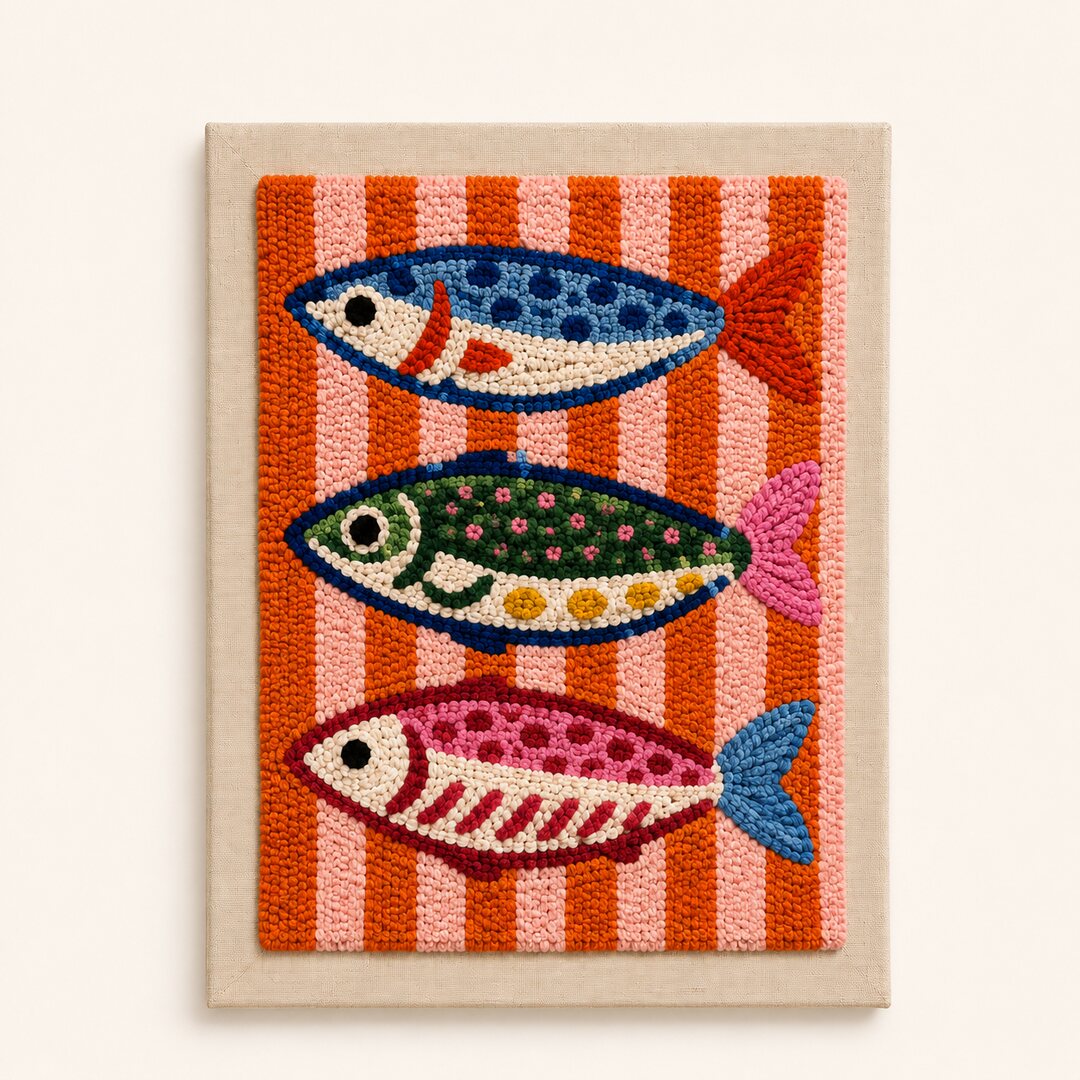 Funky Fish Parade - Vertical Edition - Judy Paint
