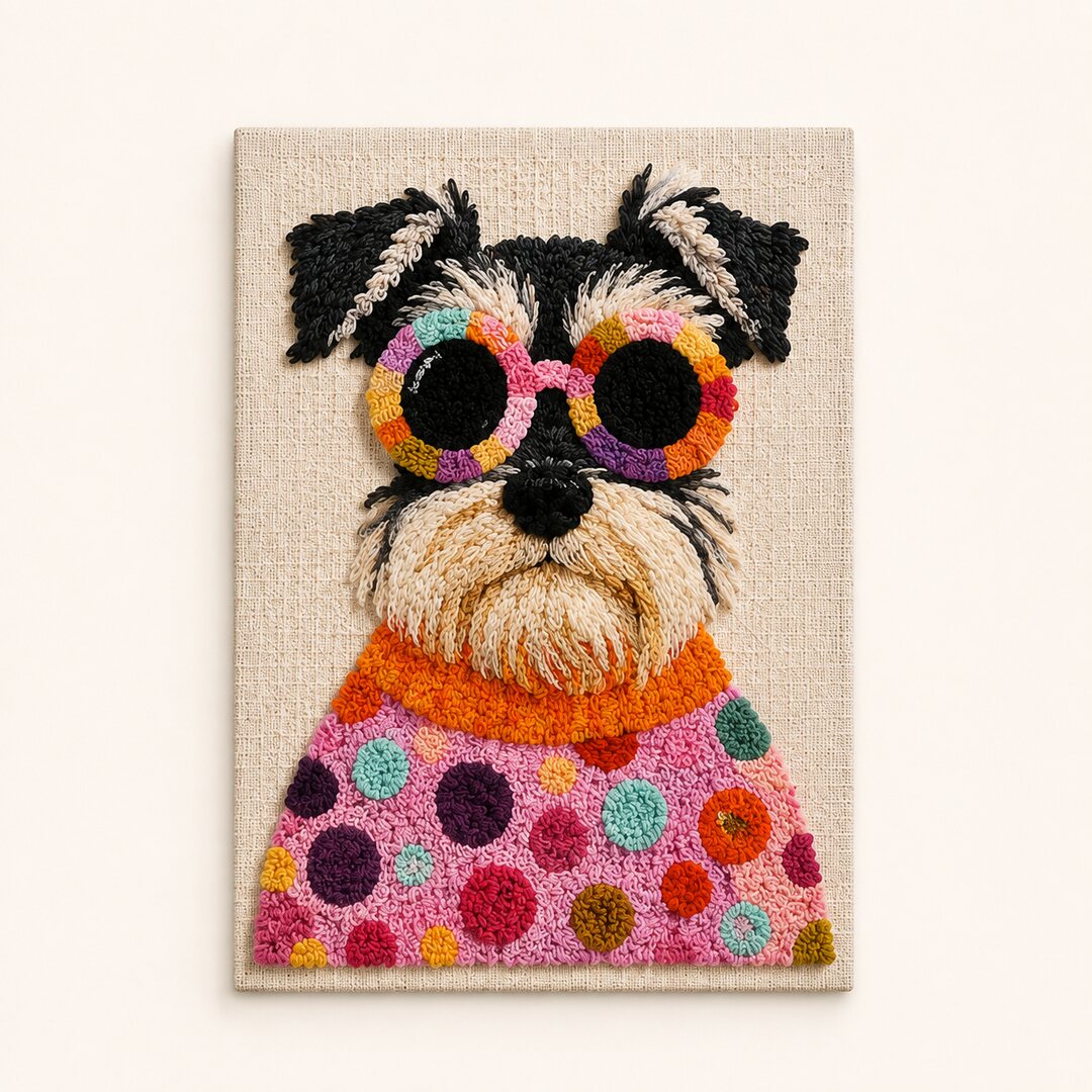 Groovy Schnauzer - Vertical Edition - Judy Paint
