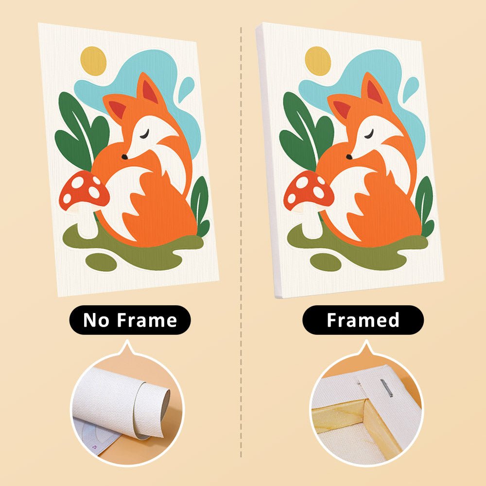 No frame vs. framed canvas
