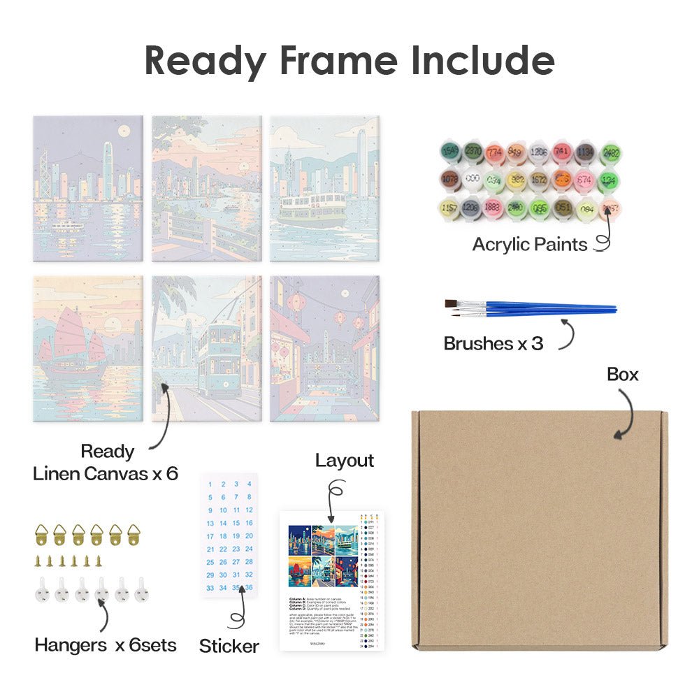 What's included with the framed canvas version
