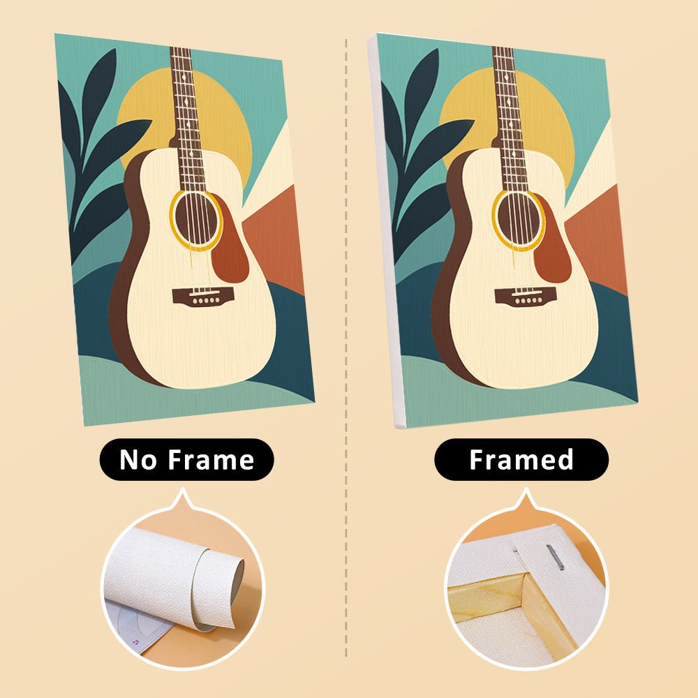 No frame vs. framed canvas