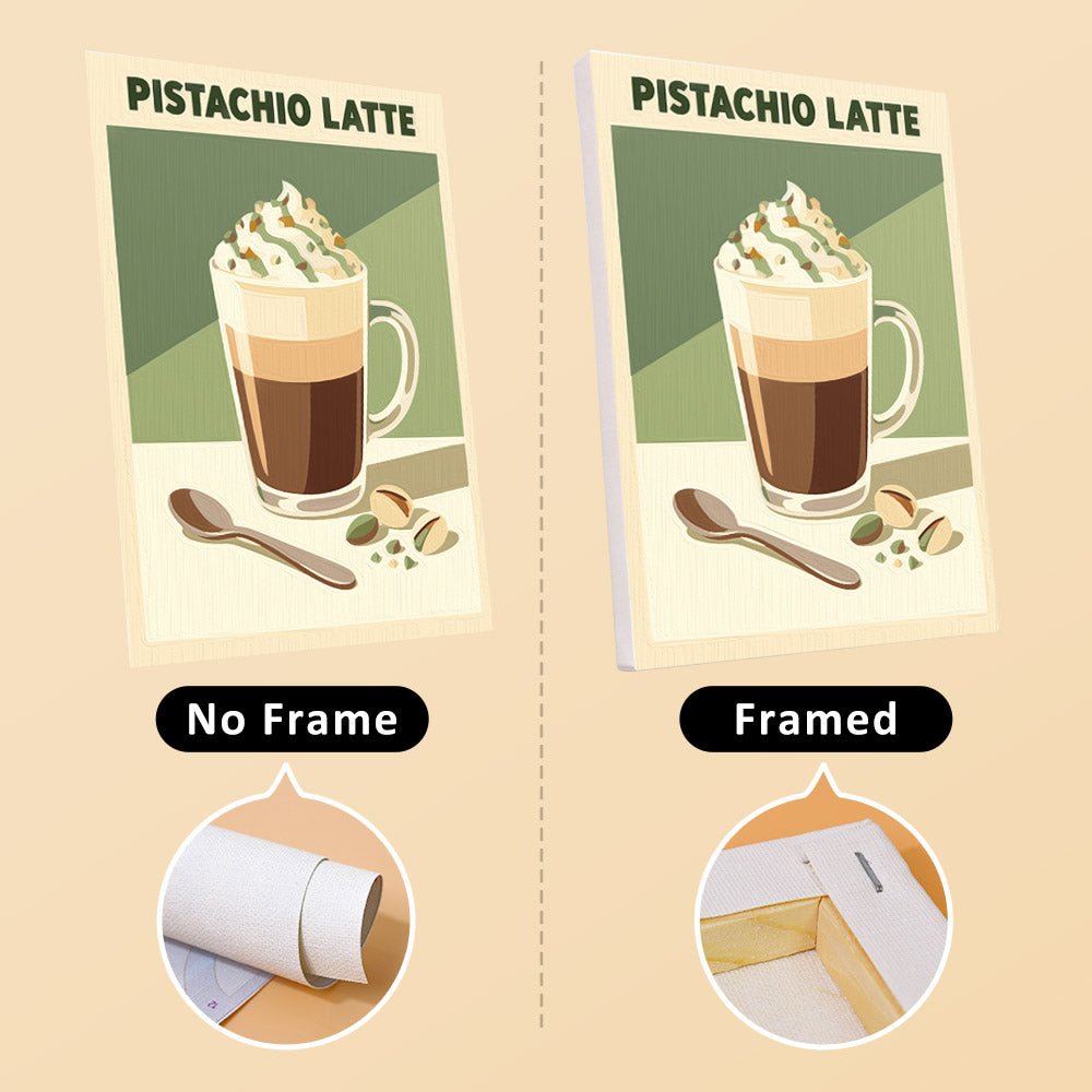 No frame vs. framed canvas