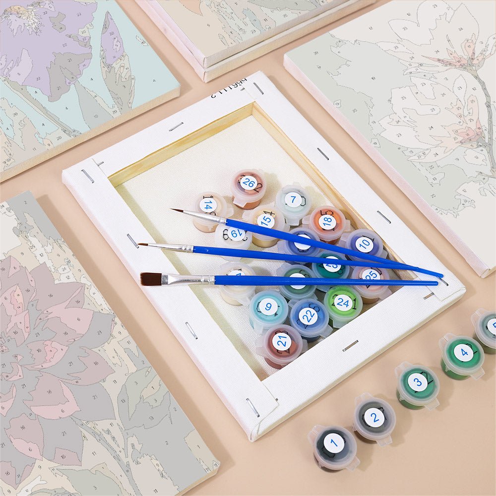 Painted Florals mini painting set