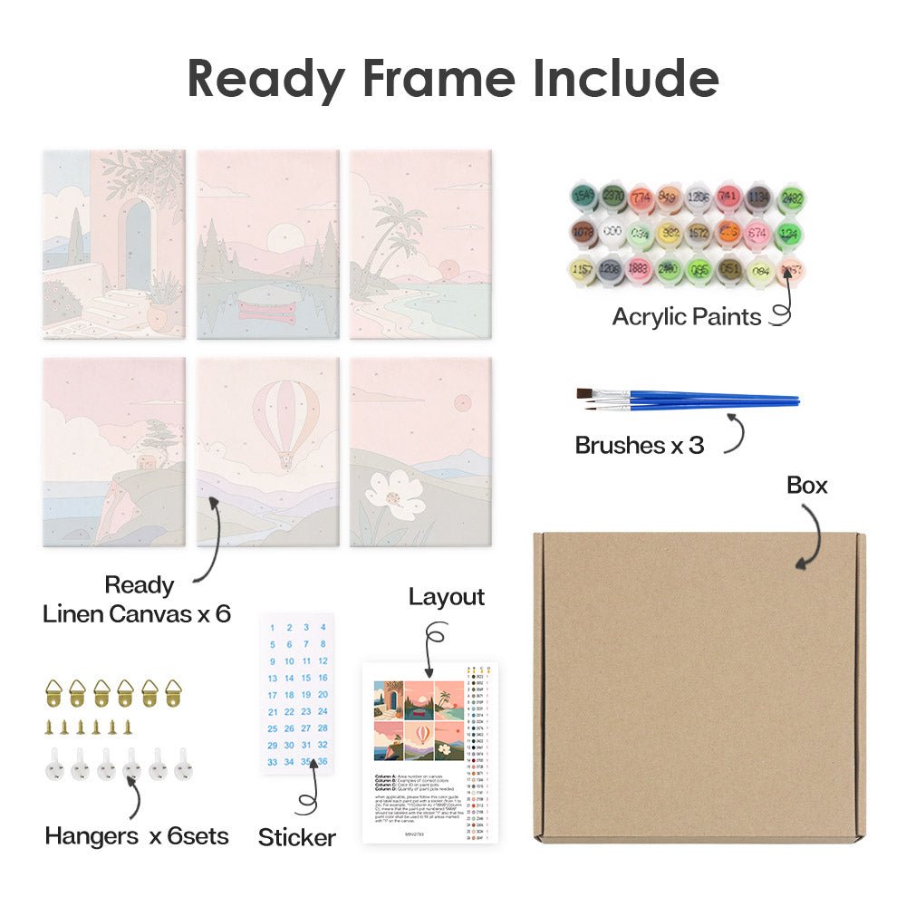 What's included with the framed canvas version