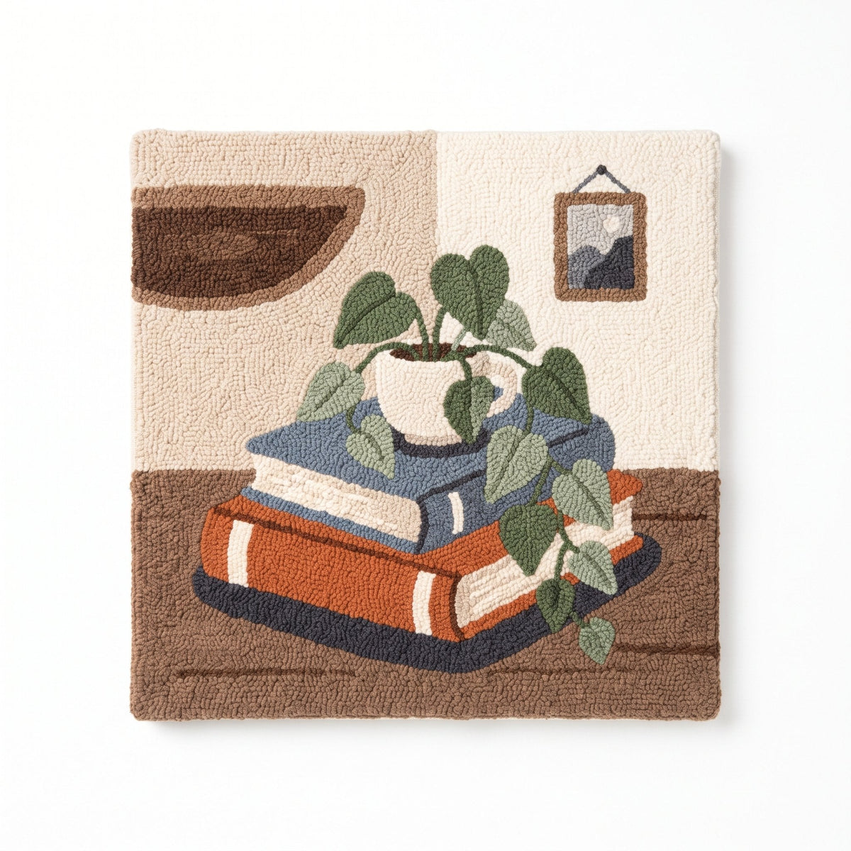 Potted Plant & Book - Square Edition - Judy Paint