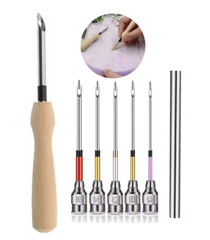 Premium Wooden Punch Needle Tool Set - Judy Paint
