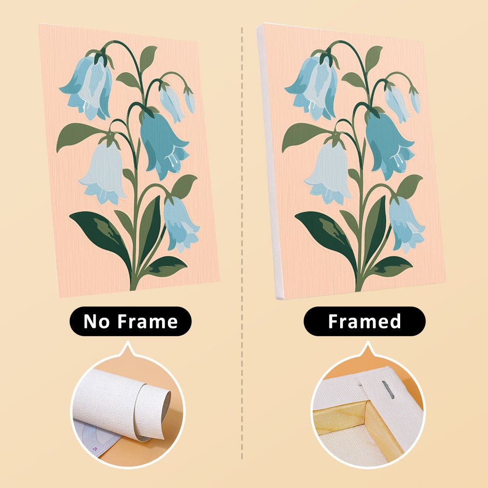 No frame vs. framed canvas