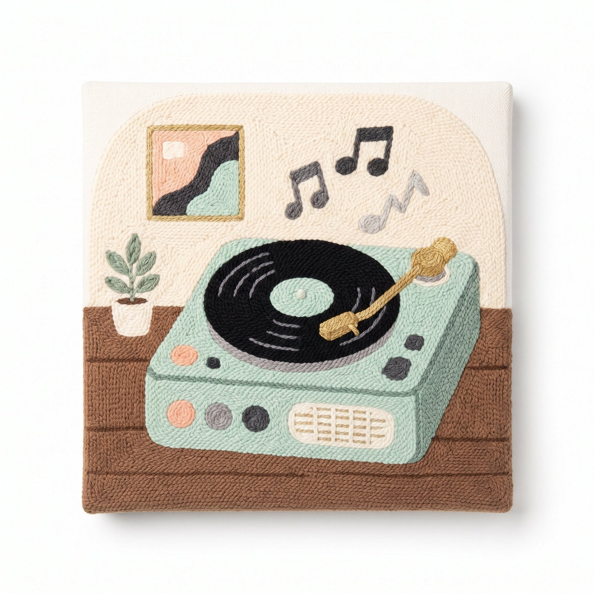 Retro Record Player - Square Edition - Judy Paint