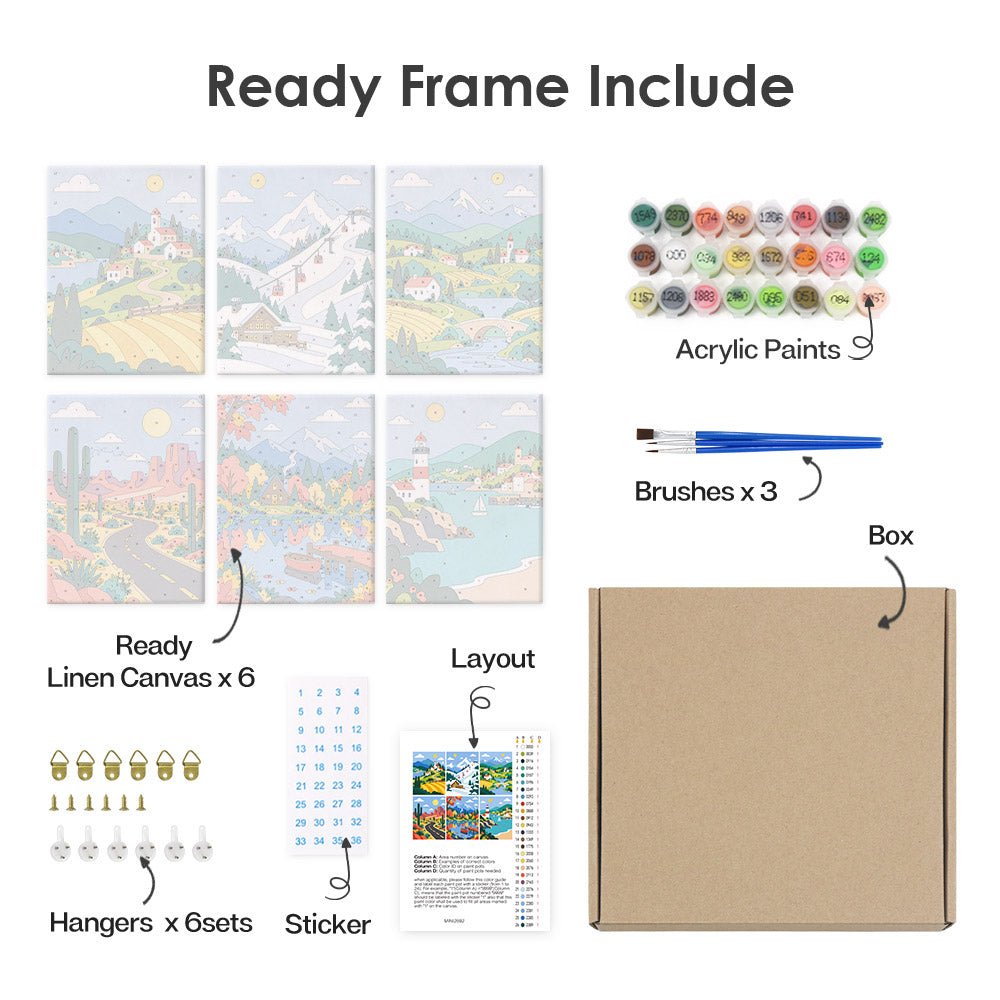 What's included with the framed canvas version