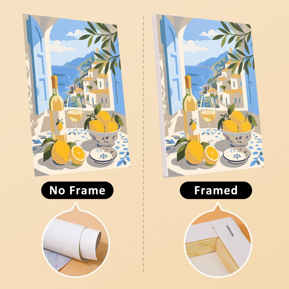 No frame vs. framed canvas