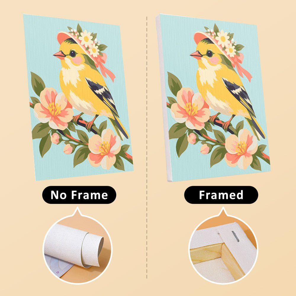 No frame vs. framed canvas