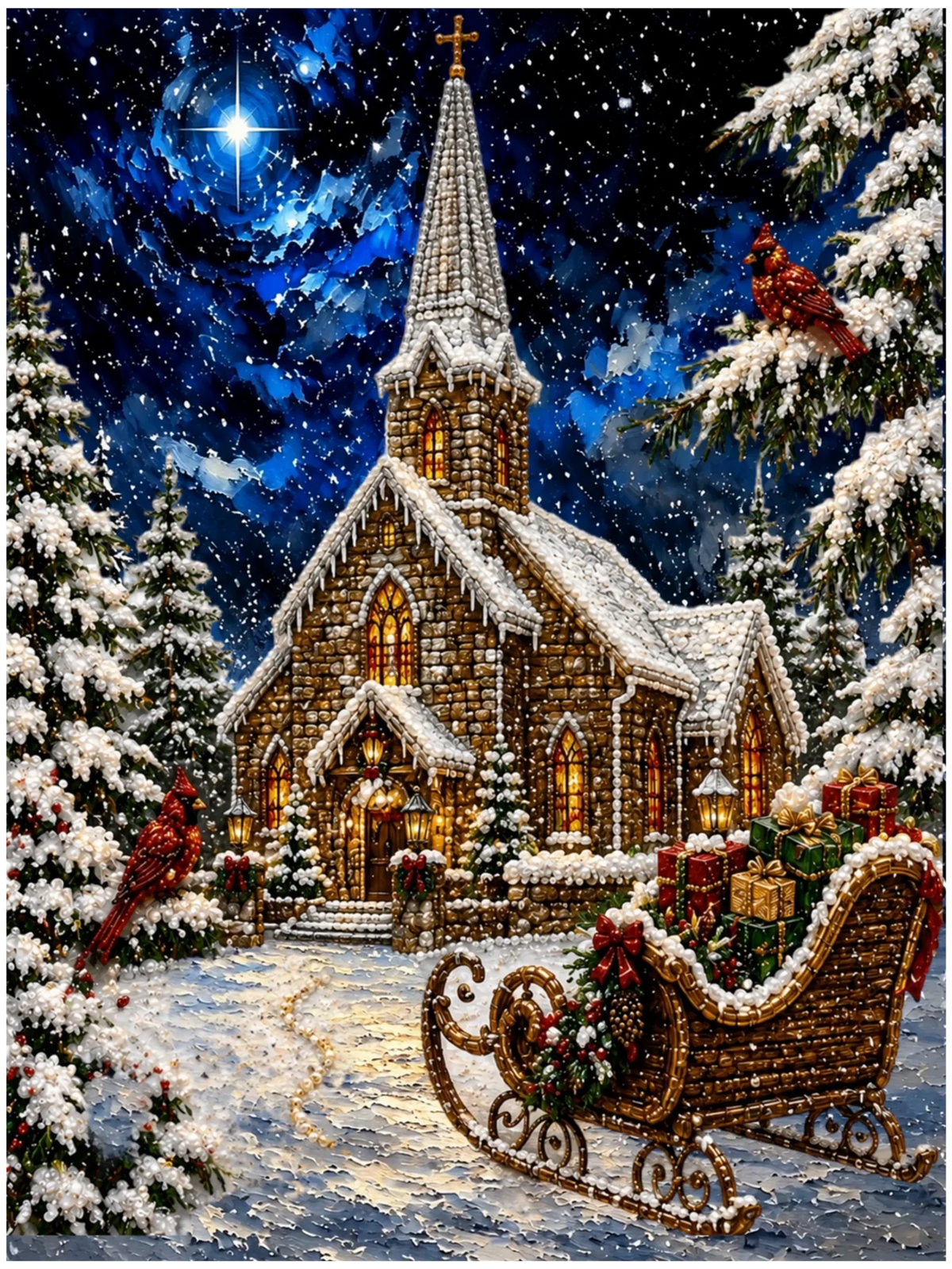 Starlight Chapel - Pearl Painting - Judy Paint