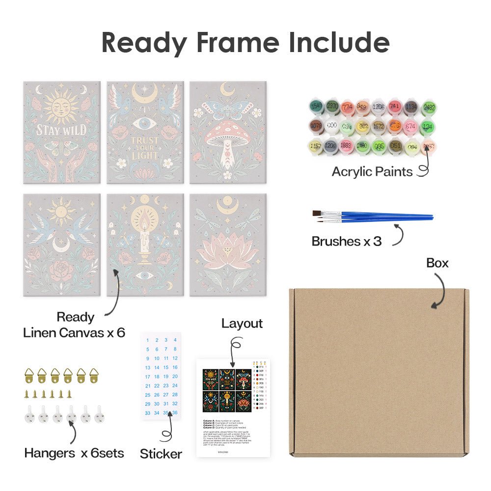 What's included with the framed canvas version