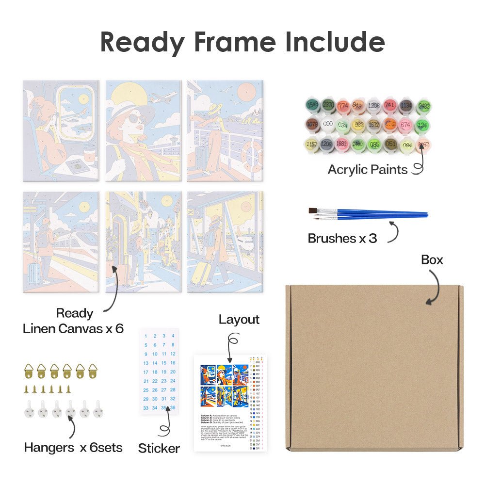 What's included with the framed canvas version