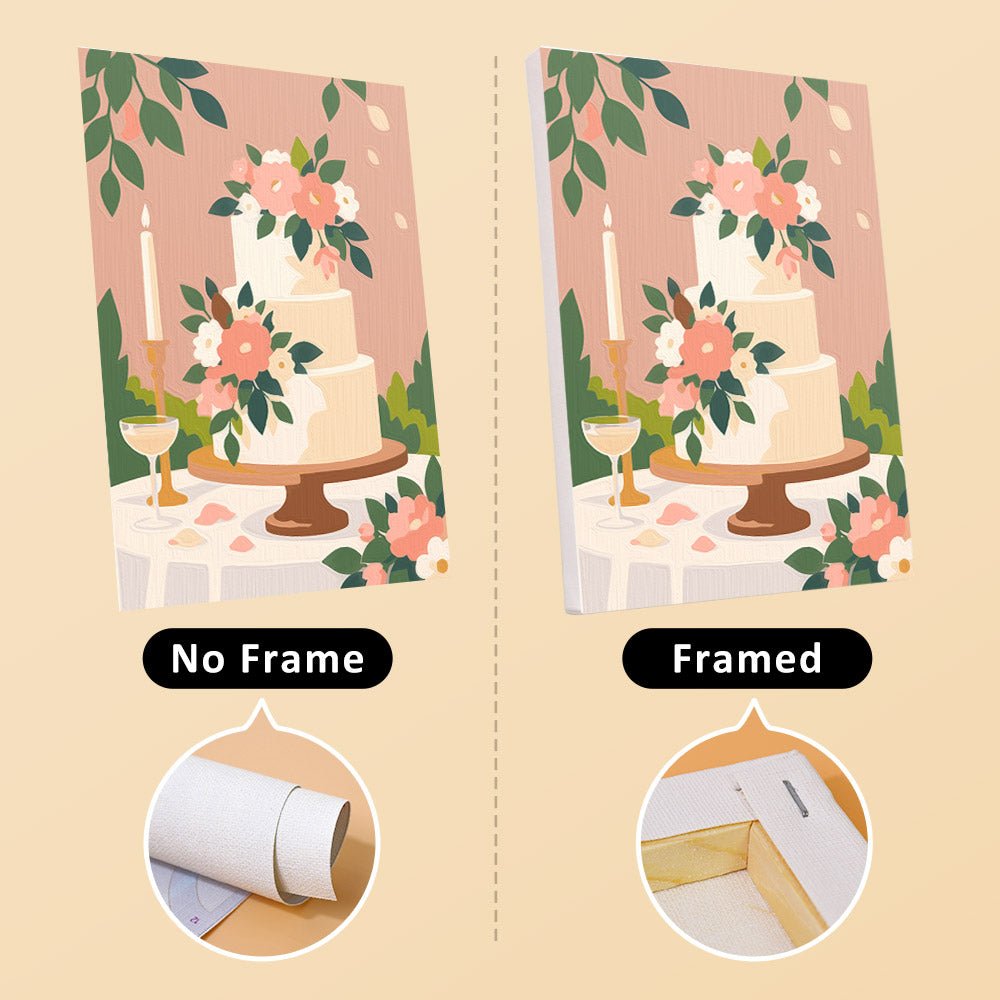 No frame vs. framed canvas