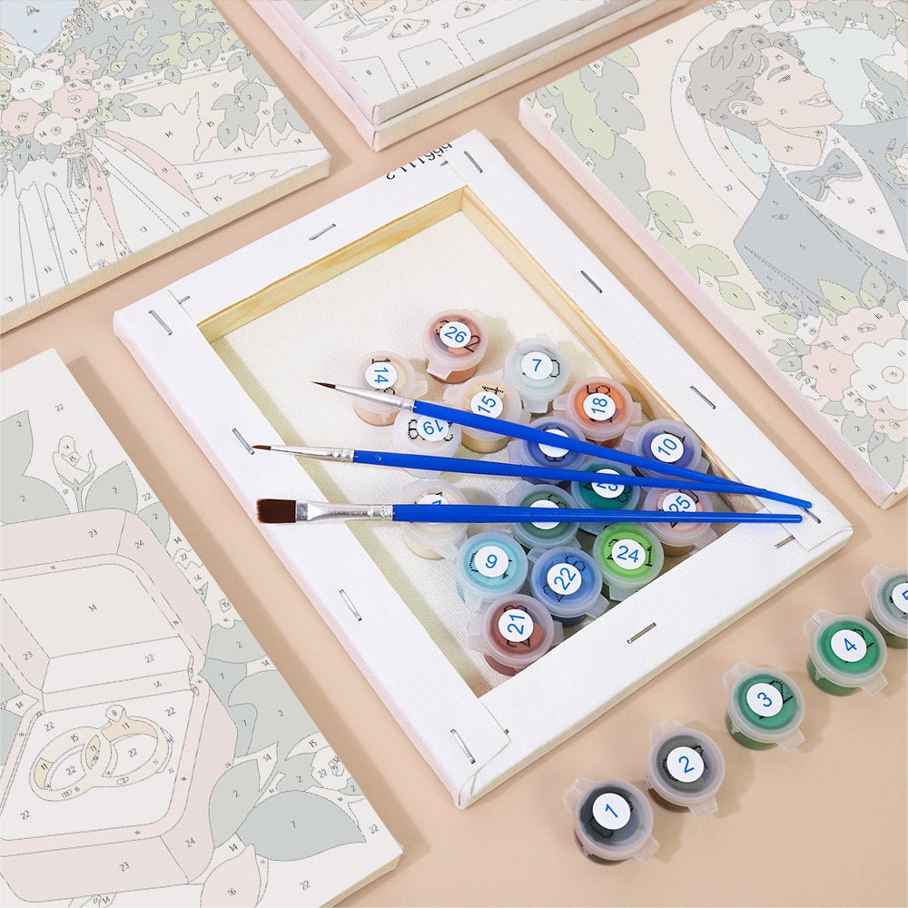 Wedding Day mini painting set