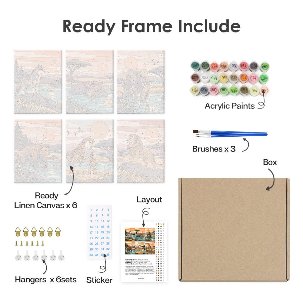 What's included with the framed canvas version