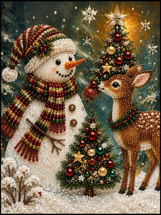 A Winter Friendship Feast - Pearl Painting - Judy Paint