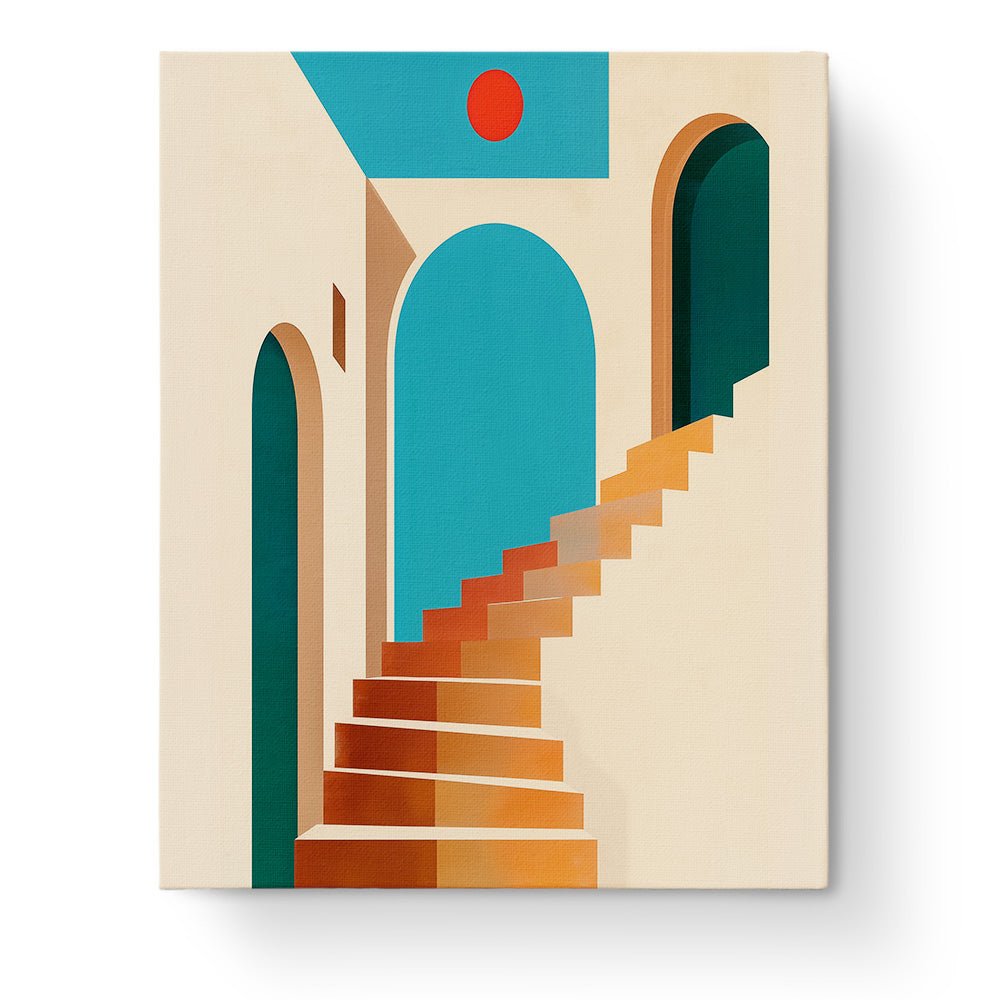 Abstract Architectural Staircase - Minimalistic - Judy Paint