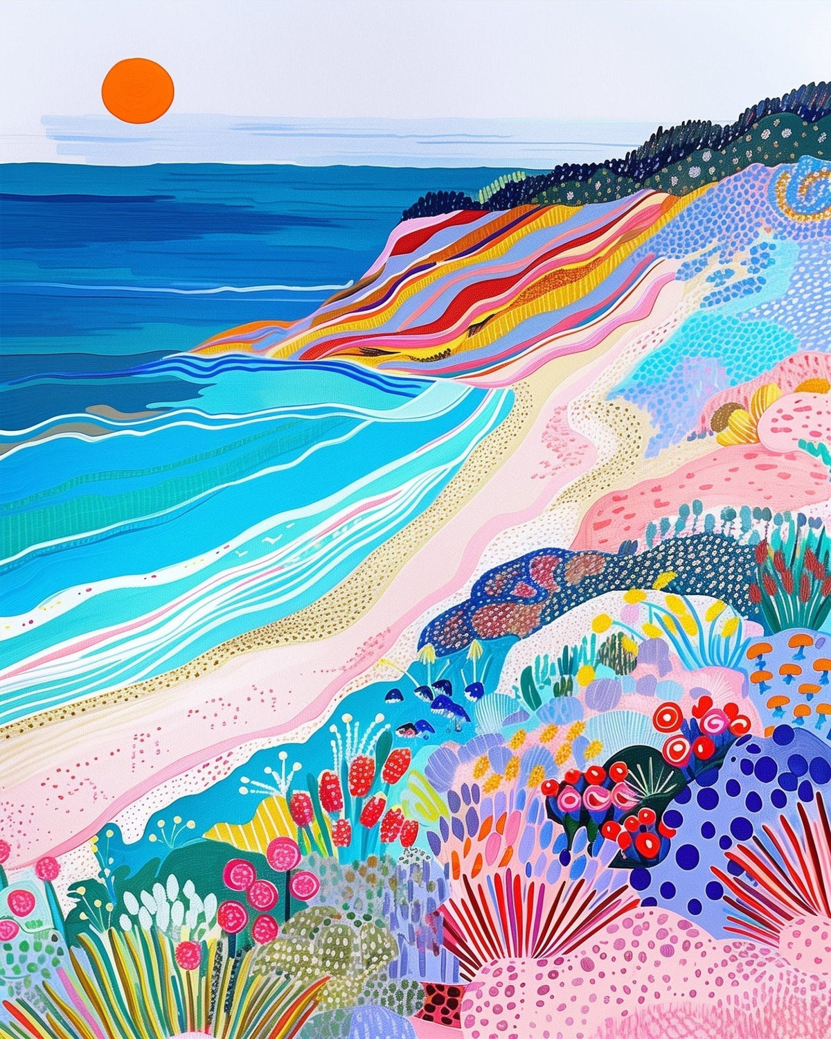 Abstract Australian Coastline - Judy Paint