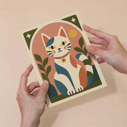 Abstract Cat Shapes mini painting set