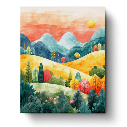 Abstract Colorful Landscape - Judy Paint