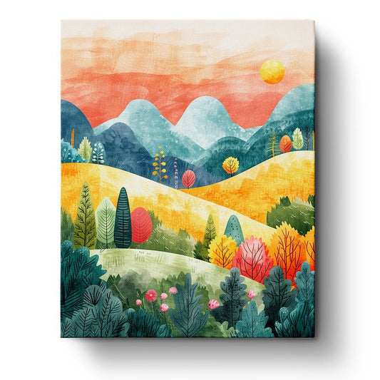 Abstract Colorful Landscape - Judy Paint