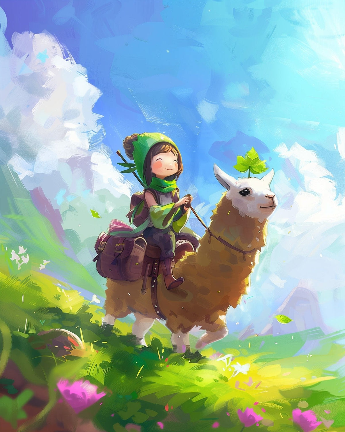 Adventure with Llama - Kids - Judy Paint
