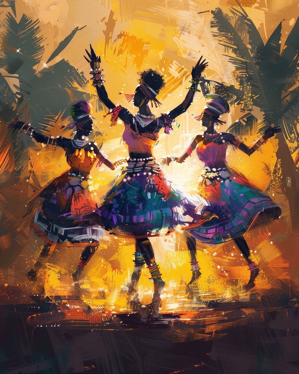 African Dancers - Judy Paint