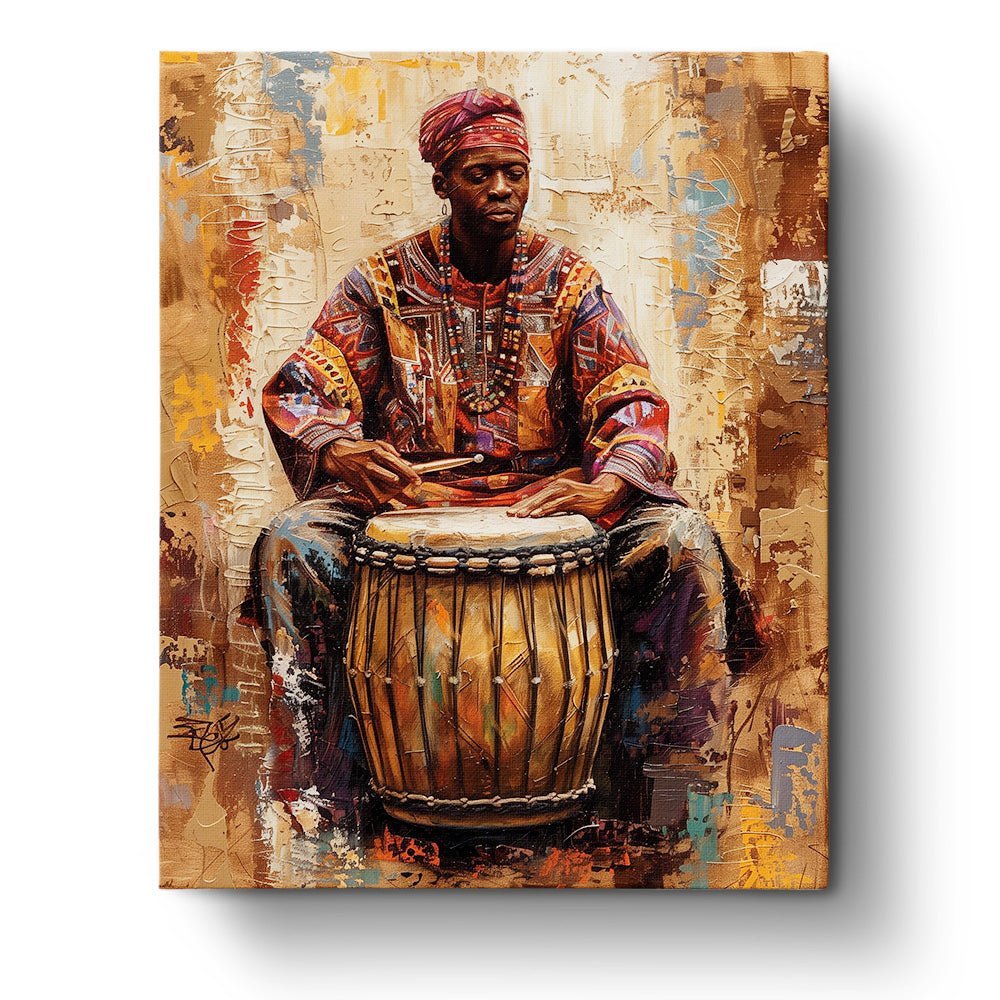 African Drummer - Judy Paint