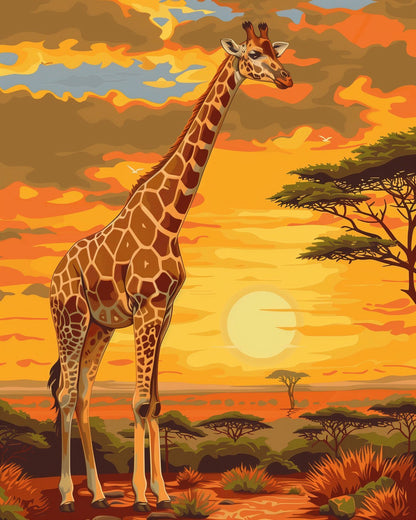 African Giraffe - Judy Paint