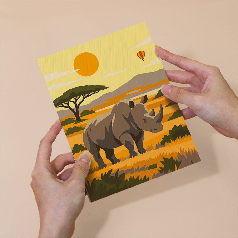 African Safari mini painting set