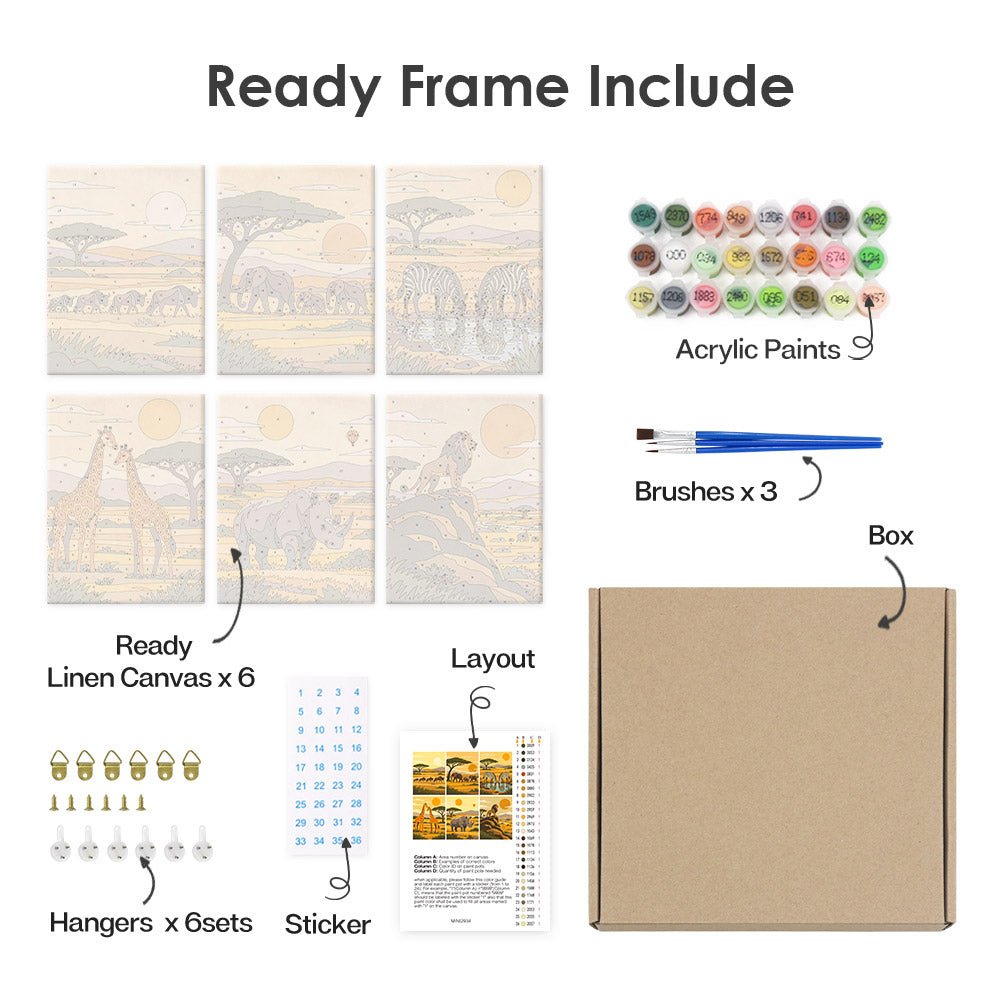 What's included with the framed canvas version