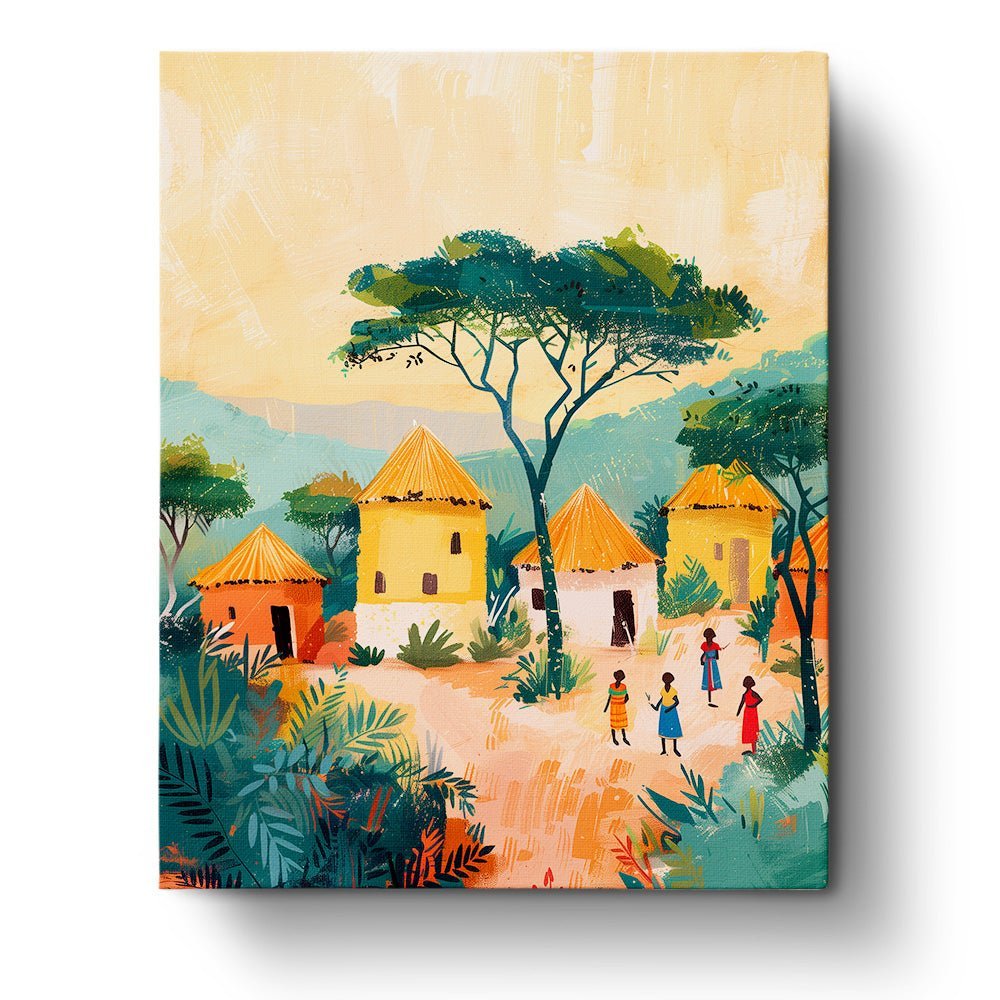 African Village - Judy Paint