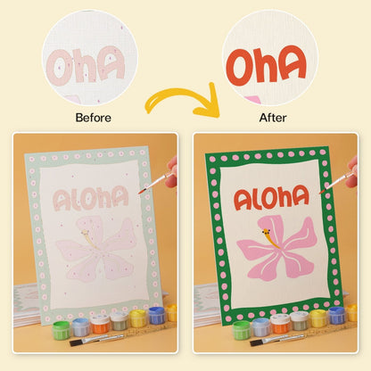 Aloha Happy Hour – Set of 6 Mini Paintings - Judy Paint