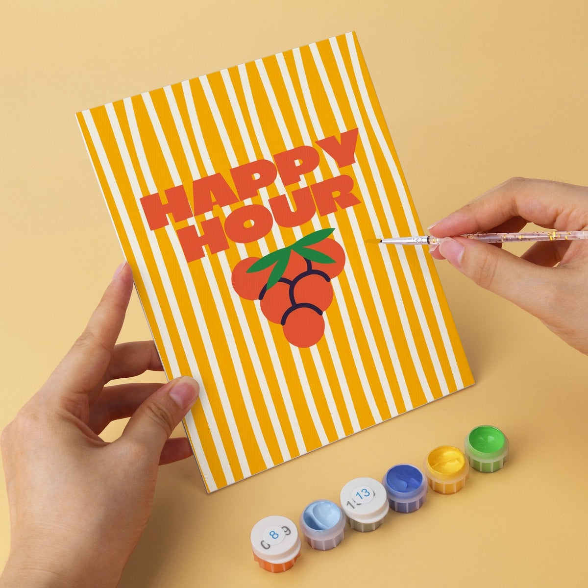 Aloha Happy Hour – Set of 6 Mini Paintings - Judy Paint