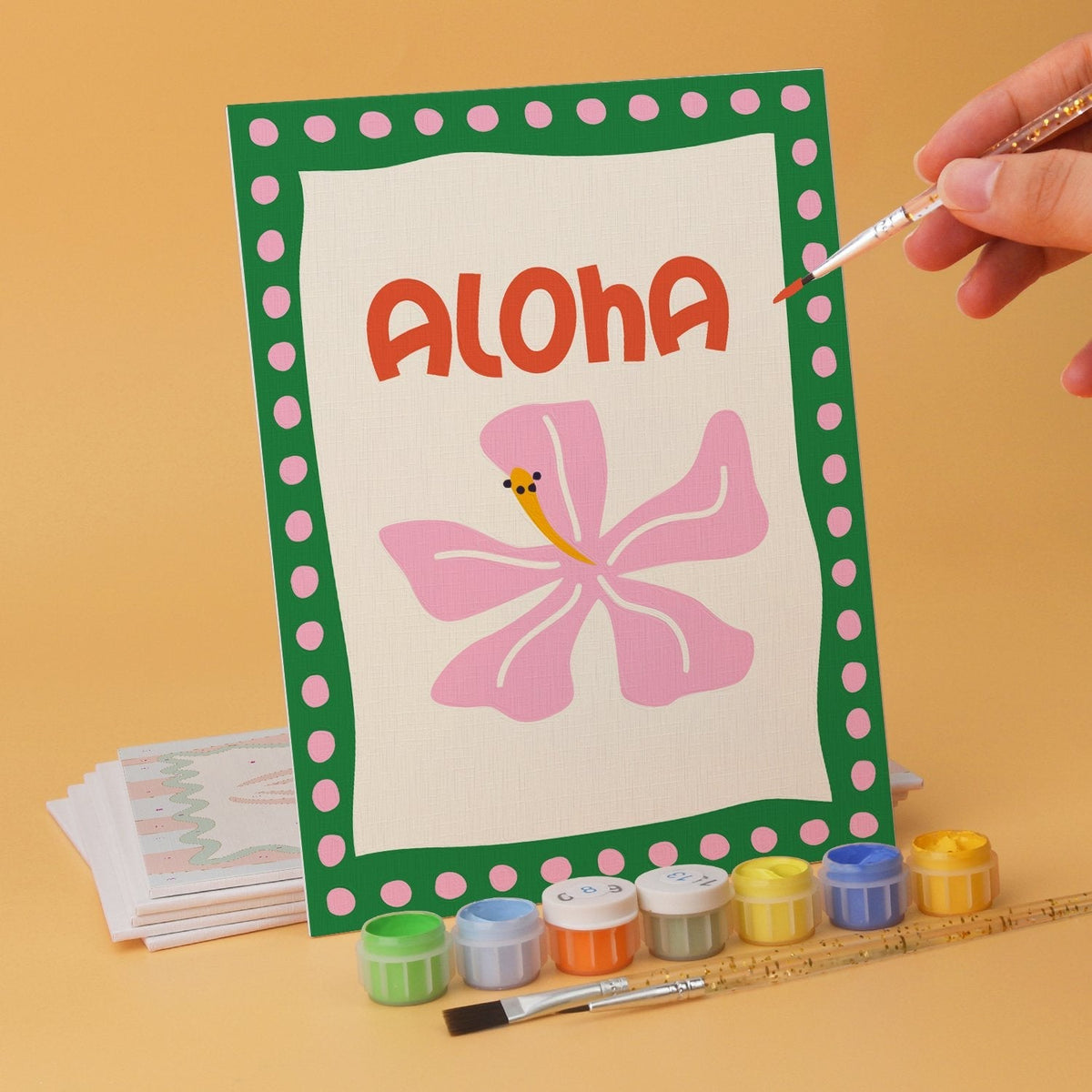 Aloha Happy Hour – Set of 6 Mini Paintings - Judy Paint