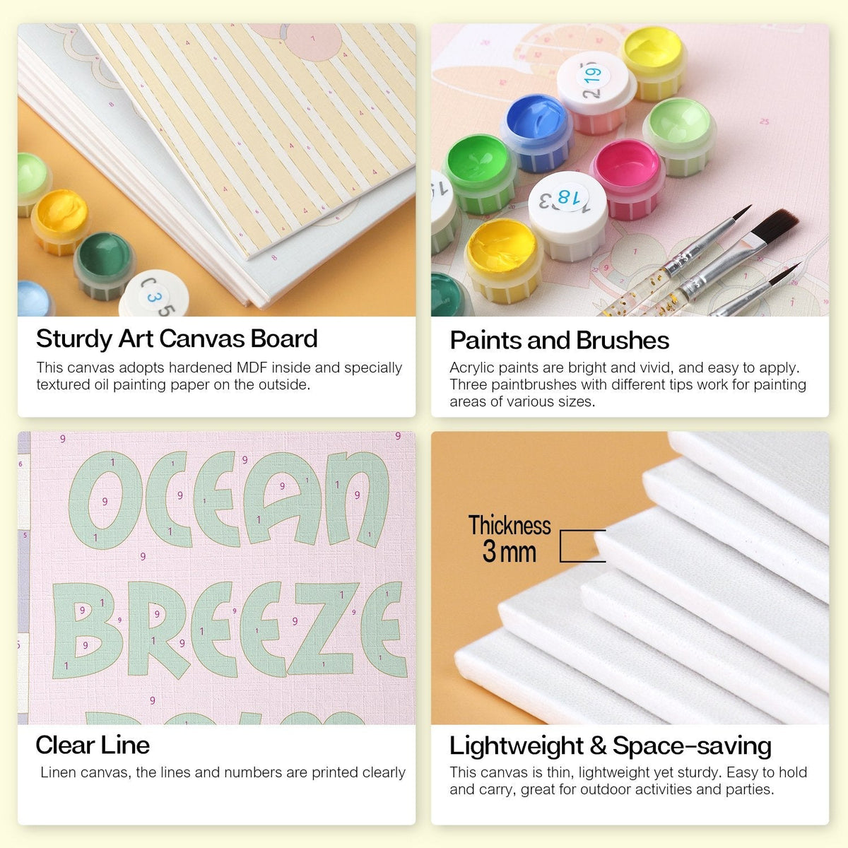 Aloha Happy Hour – Set of 6 Mini Paintings - Judy Paint