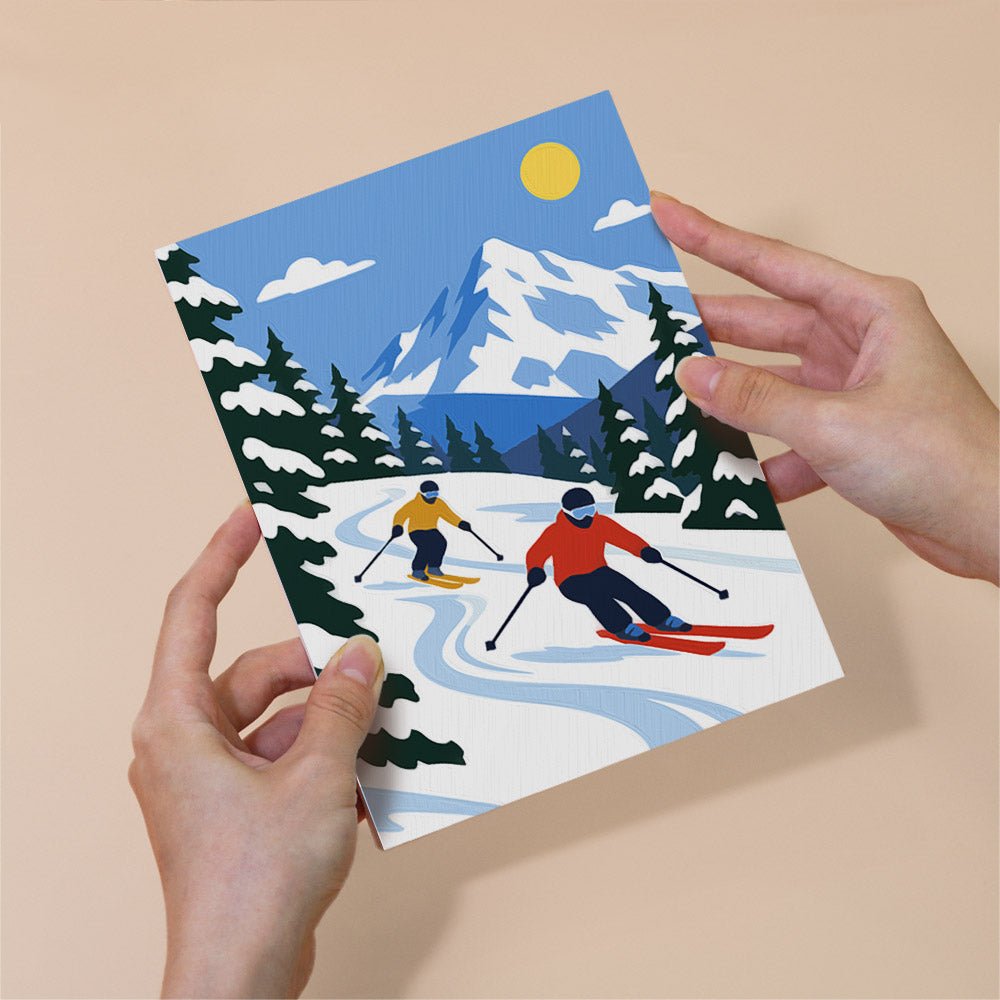 Alpine Ski Days mini painting set