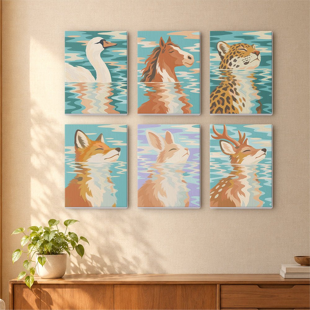 Animal Reflections mini painting set