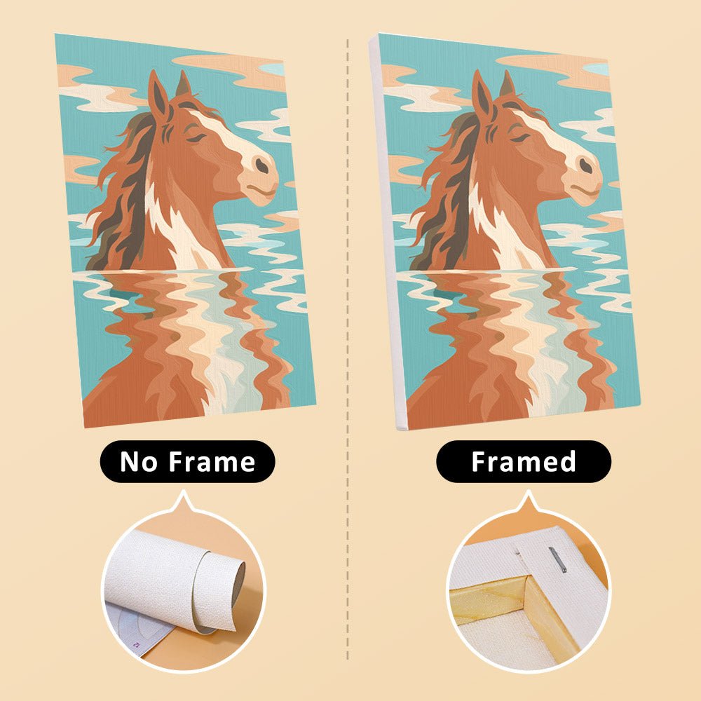 No frame vs. framed canvas